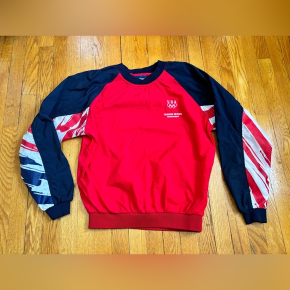 Vintage General Motors USA Olympic Sponsorship Windbreaker Pullover - Picture 2 of 9